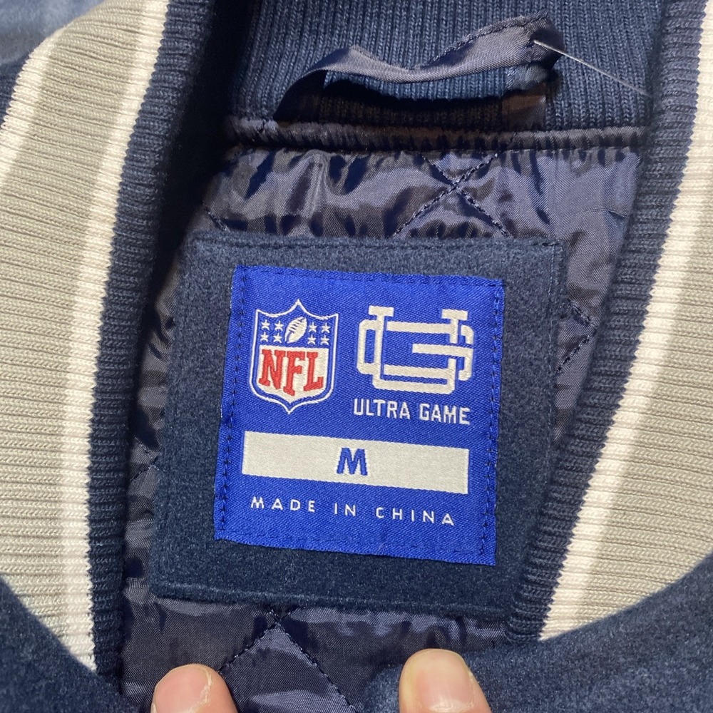 Ultra Game Dallas Cowboys Letterman Varsity Jacket Size Medium NWT - Picture 2 of 8